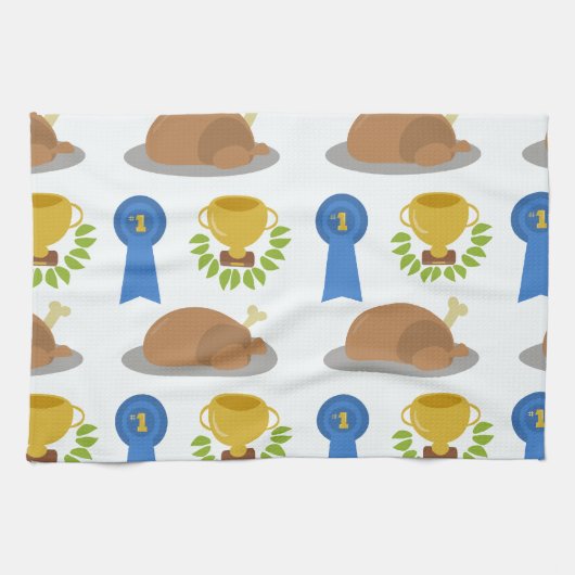 Winner Winner Chicken Dinner Pattern Theedoek (Horizontaal)
