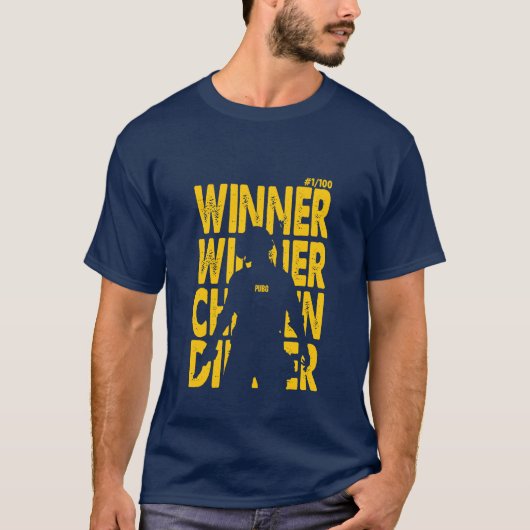 Winner Winner Chicken Dinner | | Speciaal PUBG-ont T-shirt (Voorkant)
