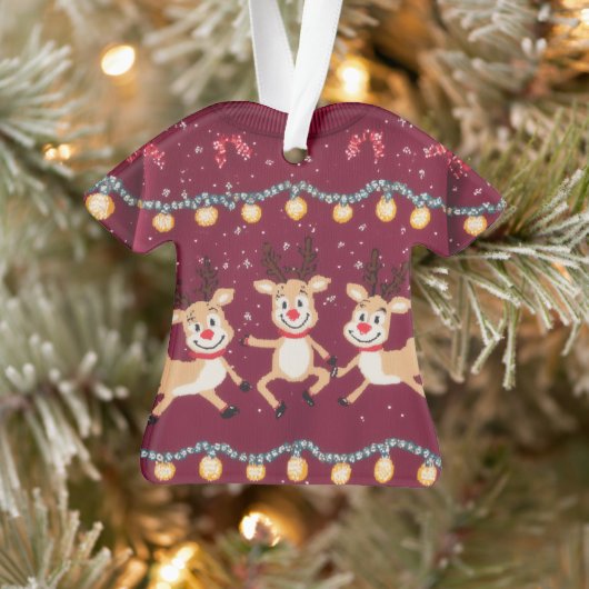 WINNER! WINNER! Tacky Christmas Sweater Contest Ornament (Boom)