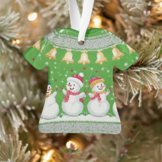 WINNER! WINNER! Tacky Christmas Sweater Contest Ornament (Boom)