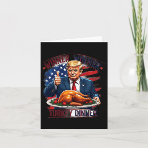 Winner Winner Turkije Diner Grappig Trump Dankzegi Kaart