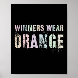 WINNERS DRAAG ORANJE zomercamp Team Colour War Gam Poster
