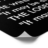 Winners Vs Losers Poster (Hoek)