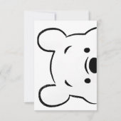 WINNIE BABY SHOWER INVITE KAART (Achterkant)