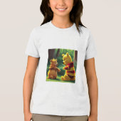 Winnie de Poeh 1. Tri-Blend Shirt (Voorkant)