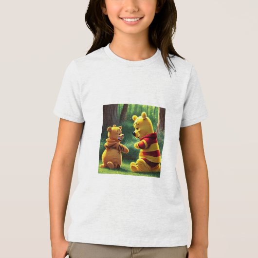 Winnie de Poeh 1. Tri-Blend Shirt (Voorkant)