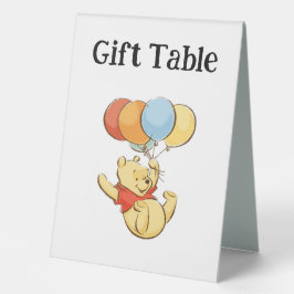 Winnie de Poeh Eenvoudige "Gift Table" Teken