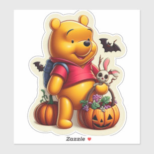 Winnie de Poeh Halloween Sticker