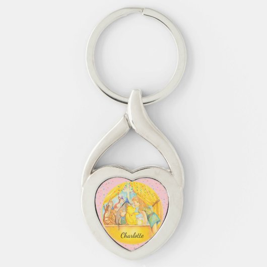 Winnie de Poeh Keyring - Personaliseer met naam. Sleutelhanger (Voorkant)