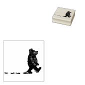 Winnie-de-Poeh Muddy Tracks Rubberstempel (Gestempeld)