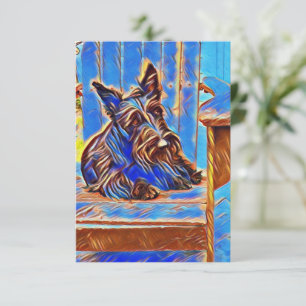Winnie in Blue Bedankkaart