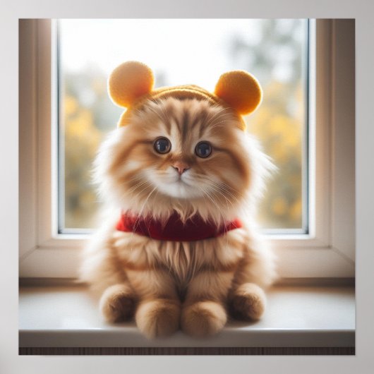 Winnie l'Pooh Cat V7 Poster (Devant)