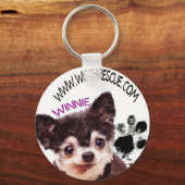 Winnie (Paw Print) Sleutelhanger (Voorkant)