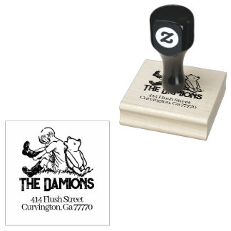 Winnie Pooh Aangepast adres Rubberstempel