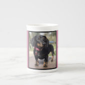 Winnie the daschund porselein kop (Voorkant)