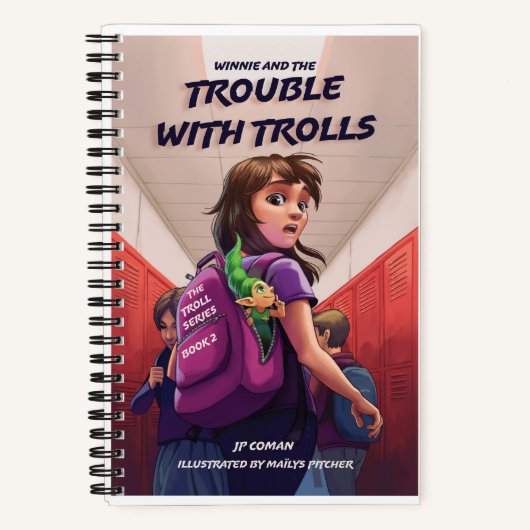 Winnie vindt Tammy in haar rugzak op school Notitieboek (Voorkant)