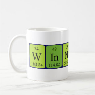 Winnifred nom de table périodique mug