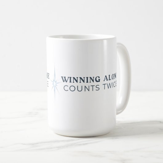 Winning Alone Counts Twice Mug (Devant droit)