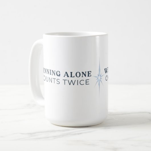 Winning Alone Counts Twice Mug (Devant gauche)