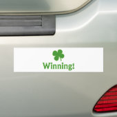 Winning Charlie Sheen St. Patrick's Day Bumpersticker (Op auto)