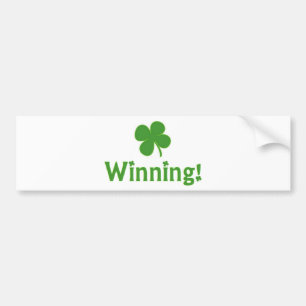 Winning Charlie Sheen St. Patrick's Day Bumpersticker