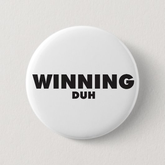 Winning, Duh Pin Ronde Button 5,7 Cm (Voorkant)