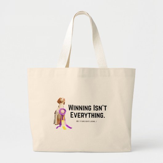 Winning is niet alles grote tote bag (Voorkant)