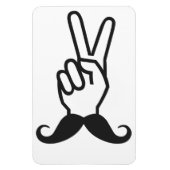 Winning Mustache aangepaste magneet (Verticaal)