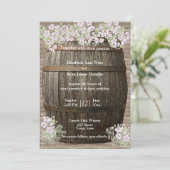 Winning, Rustic Wood, Land, Uitnodiging voor bruil (Staand voorkant)