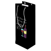 Winning van 50 50e verjaardag wijn cadeautas (Achterkant Gekanteld)