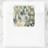 Winning Vierkante Sticker (Tas)