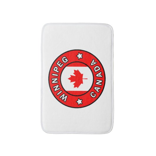 Winnipeg Canada Badmat (Voorkant Verticaal)
