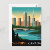 Winnipeg Canada Briefkaart (Voorkant / Achterkant)