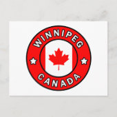 Winnipeg Canada Briefkaart (Voorkant)