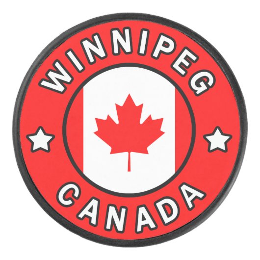 Winnipeg Canada Hockey Puck (Voorkant)