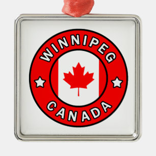 Winnipeg Canada Metalen Ornament