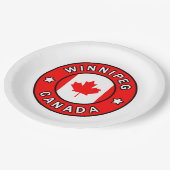 Winnipeg Canada Papieren Bordje (Gekanteld)