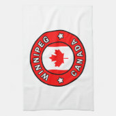 Winnipeg Canada Theedoek (Verticaal)