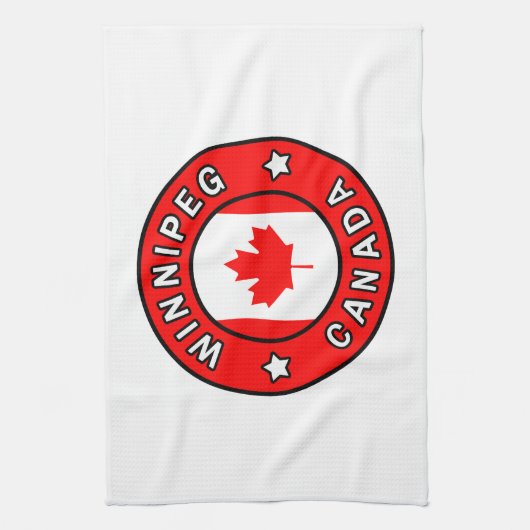 Winnipeg Canada Theedoek (Verticaal)