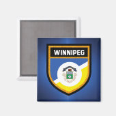 Winnipeg Flag de Magneet (Voorkant / Achterkant)