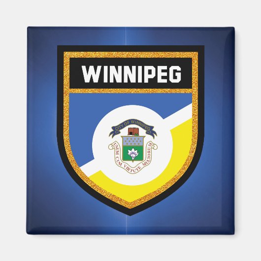 Winnipeg Flag de Magneet (Voorkant)