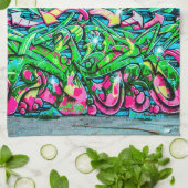 Winnipeg Graffiti Wall Kitchen Towel Theedoek (Gevouwen)