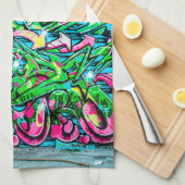 Winnipeg Graffiti Wall Kitchen Towel Theedoek (Quarter Fold)