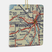 Winnipeg MB Map Keramisch Ornament (Rechts)