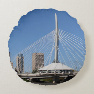 Winnipeg Provencher-brug Rond Kussen