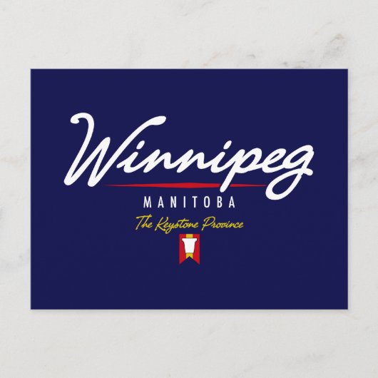 Winnipeg Script Briefkaart (Voorkant)