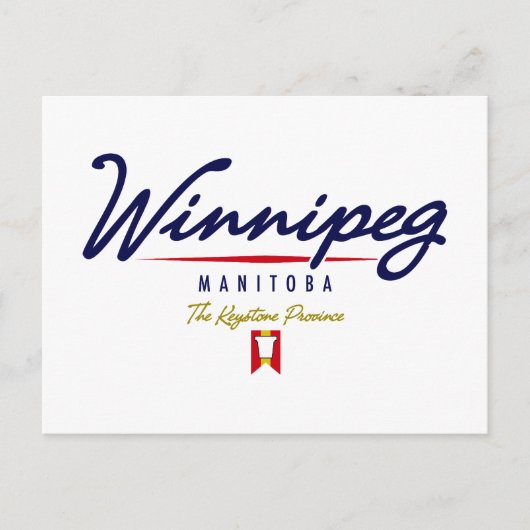 Winnipeg Script Briefkaart (Voorkant)