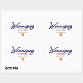 Winnipeg Script Ovale Sticker (Vel)
