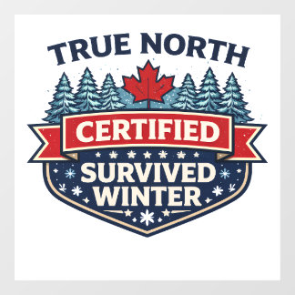 Winnipeg Winter Survival Club Window Cling – 40° Raamsticker