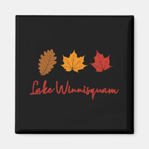 Winnisquam-meer herfstloof herfst blad Ing Eik M Magneet